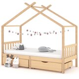 vidaXL otroški posteljni okvir s predali trdna borovina 90x200 cm Cene