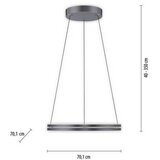 XXXL viseča led-svetilka pure-loop /2400 lm/2700-5000 K/230 v/ | Shoptok.si