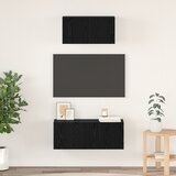 vidaXL TV ormarić Ostalo s pohranom s vratima 2 pcs Crni hrast 80 x 30 x 30 cm | shoptok.hr