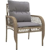 vidaXL 4-dijelni set vrtnih sofa s jastucima bež od poliratana | shoptok.hr