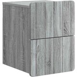  Stenski nočni omarici 2 pcs Siva Sonoma 33 x 34,5 x 43 cm, (5000209734) | Shoptok.si