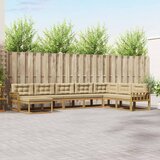 Set vanjskih sofa 8 kom. Bijela i bež 406 x 247,5 x 73 cm | shoptok.hr