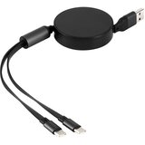 Meixi USB kabl MAX 2u1 sa dva Type-C izlaza 2x100W – IC čip/ PD/ aluminijum/ crni Cene