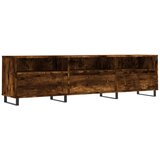 Maison Chic TV omarica - TV stojalo - Televizijska omarica dimljeni hrast 150x30x44,5 cm inženirski les, (21699306) | Shoptok.si