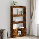 vidaXL Visoka komoda boja hrasta 92x33x180 cm konstruirano drvo Cijene
