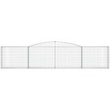  Gabionska košara s lukom 400 x 30 x 80/100 cm pocinčano željezo | shoptok.hr