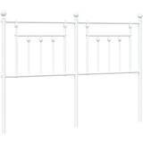 vidaXL Kovinsko vzglavje belo 150 cm, (20788165) Cene