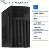 PCPLUS namizni računalnik e-machine i7-14700/16GB/SSD 1TB/brez OS/integrirana Intel 148009 | Shoptok.si