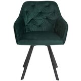 Livetastic Naslanjač Samt, Gozdno Zelena, Vrtljiv | Shoptok.si