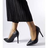 Gemre Black Quilted Stilettos Valtina | Shoptok.si