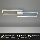BRILONER 3761019 - led prigušiva stropna svetiljka LED/45W/230V 2700-6500K+daljinski upravljač matni hrom | Eponuda.com