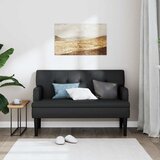  Klupa s naslonom crna 112x65,5x75 cm umjetna koža | shoptok.hr