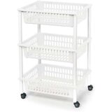 Kolica za Povrće Tontarelli Mito 3 Plastika Bijela 40 x 29 x 62 cm (12 kom.) | shoptok.hr