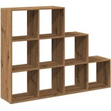  Pregrada/regal za knjige 3 razina hrast 137 5x29x103 5cm drveni | shoptok.hr