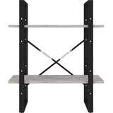  Knjižna omara 2-nadstropna betonsko siva 60x30x70 cm iverna pl., (20706037) | Shoptok.si