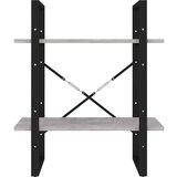 Ormarić za knjige s 2 razine boja betona 60x30x70 cm od iverice | shoptok.hr