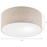  plafonsko svetlo sirja 1xE27/15W/230V, prečnik 35 cm, bež | Eponuda.com