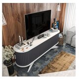Woody Fashion TV polica Stor Anthracite White | ePonuda.com