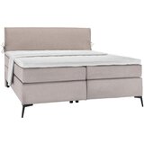 Hom`in POSTELJA BOXSPRING 180 cm x 200 cm , tekstil svetlo siva, bež Cene