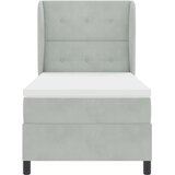 Krevet s opruga kutije Svijetlo siva 200 x 90 cm Baršun | Eponuda.com