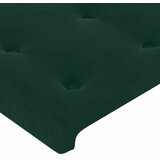 Krevet box spring s madracem LED tamnozeleni 140x200 cm baršun | shoptok.hr
