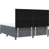  Krevet s opruga kutije Tamno siva 180 x 200 cm Baršun | shoptok.hr