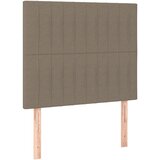  LED uzglavlje smeđesivo 100x5x118/128 cm od tkanine | shoptok.hr