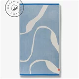 Mette Ditmer Denmark Bijeli/plavi ručnik od organskog pamuka 70x133 cm Nova Arte –