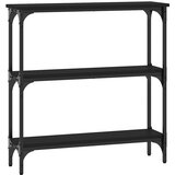  Konzolni stol crni 75 x 22,5 x 75 cm od konstruiranog drva | shoptok.hr