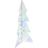 vidaXL Božično drevo med 100 LED večbarvno 120 cm Akril | Shoptok.si