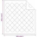  Ljetni pokrivač Bijelo 260 x 240 x 3 cm Poliester | shoptok.hr