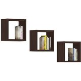 AKORD POLICA ZA STENO K 25x25cm SET 3kos WENGE, (21714252) Cene