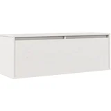 Stenska omarica - Zidna omarica bela 100x30x35 cm trdna borovina iu617, (22063335)