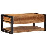 vidaXL Stol za kavu 90x50x38 cm puno drvo bagrem | shoptok.hr