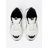 Shelvt White and black comfortable sneakers with mesh | shoptok.hr