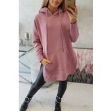 Kesi insulated sweatshirt with slits on the sides dark pink | ePonuda.com