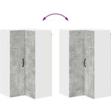 vidaXL Stenska kuhinjska omarica Betonsko siva 57 x 57 x 100 cm | Shoptok.si