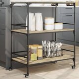 vidaXL Kuhinjska kolica boja hrasta 100 5x50x105 cm konstruirano drvo Cijene