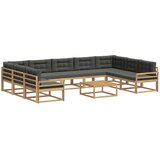  Set vanjskih sofa 10 kom. Bijela i antracit | shoptok.hr