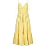 POPLIN MIDI DRESS žuta