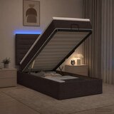  Krevet od pjene s madracem i LED-om Tamno smeđa 90 x 200 cm | shoptok.hr