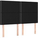 Maison Chic Posteljno vzglavje - Vzglavna omarica 4 kosa črn 72x5x78/88 cm blago, (22077340) | Shoptok.si