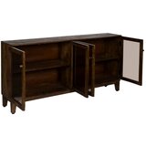 Ixia Smeđa vitrina od masivnog manga 180x87x35 cm Ravi – | shoptok.hr