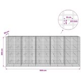  Gabion s žicom debljine 5 mm i mrežom 5x10 cm 500x20x200 cm - 20 cm 200 cm 500 cm | shoptok.hr