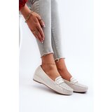 EVENTO Women's Loafers With Intricate Design Made of Eco Leather Off-White Nassnema | shoptok.hr
