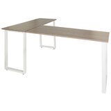 MID.YOU Kotna Pisalna Miza Workspace Basic I, Siva, Bela | Shoptok.si