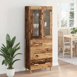 vidaXL Highboard s ladicama Staro drvo 69,5 x 34 x 180 cm | shoptok.hr