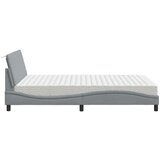 vidaXL Krevet s madracem svjetlosivi 140x200 cm od tkanine | shoptok.hr