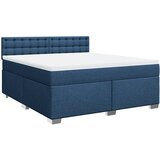  Krevet s oprugama i madracem plavi 180x200 cm od tkanine | shoptok.hr