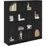  Highboard 2 pcs Crni hrast 68 x 37 x 142 cm Konstruirano drvo | shoptok.hr